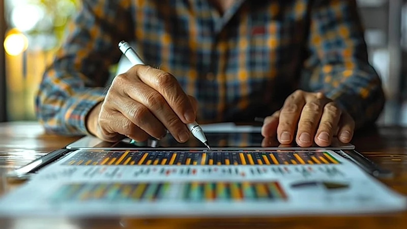 a man is writing on a paper with a pen in his hand